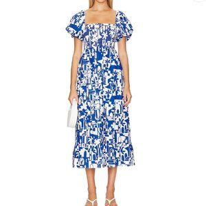 NEW Show Me Your Mumu Afternoon Tea Dress XS Blue Midi
